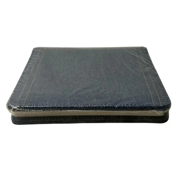 NIP Creative Memories Denim Cloth Scrapbook Album 7" square 12 Acid-Free Pages - Picture 5 of 8